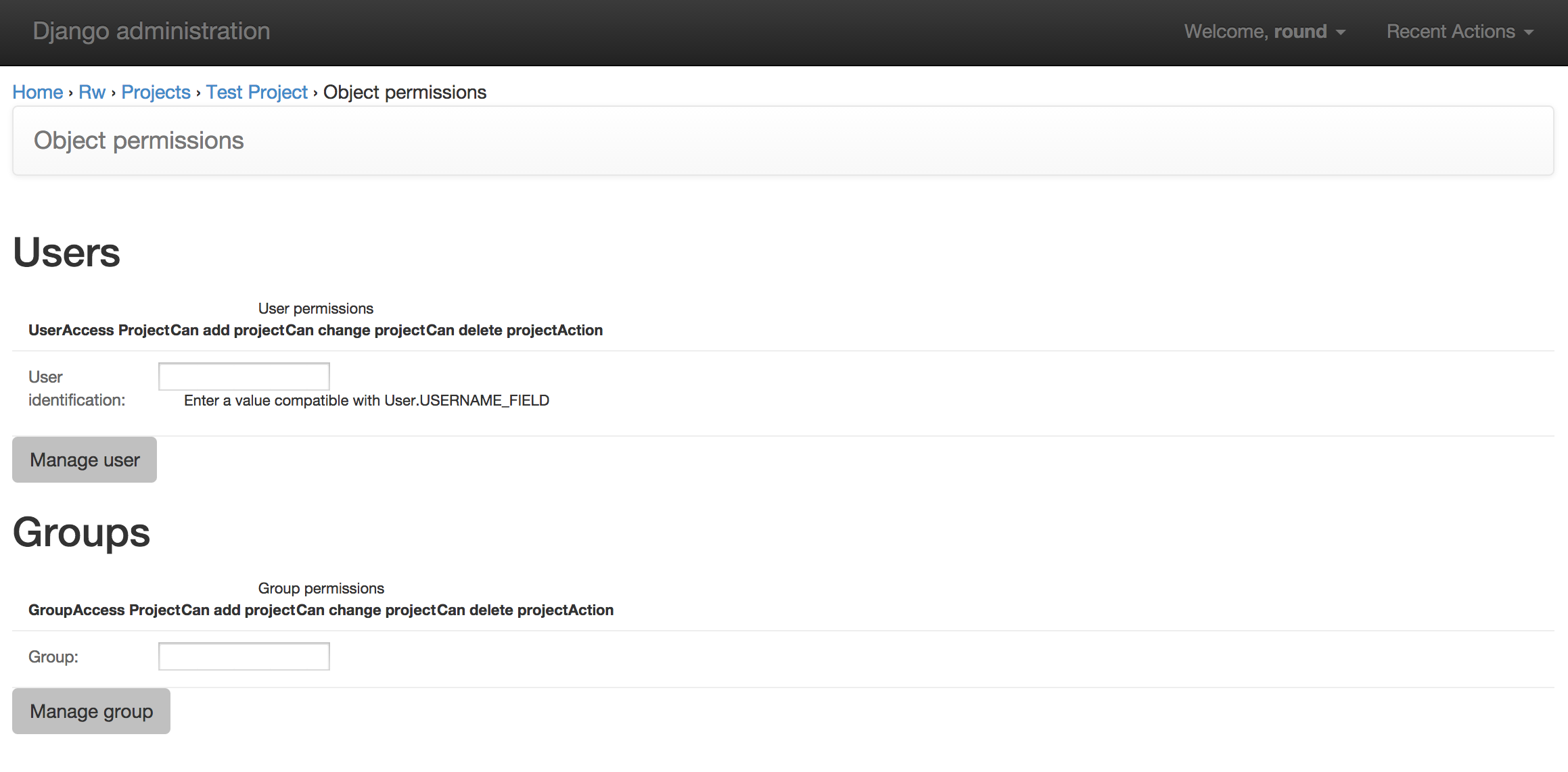Object permissions